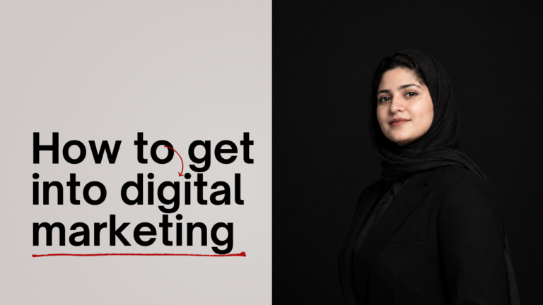 How to get into digital marketing